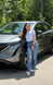 Жіноча футболка з вишитим лого Nissan Ariya - XS, білий 5281 фото 2