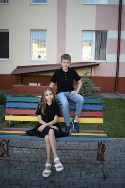 Дитяча футболка поло - 110, білий 5333 фото